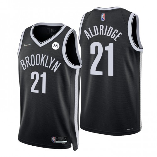 Nets Black Brooklyn Nets #21 Nike Jersey - Discounted Game Day Wear