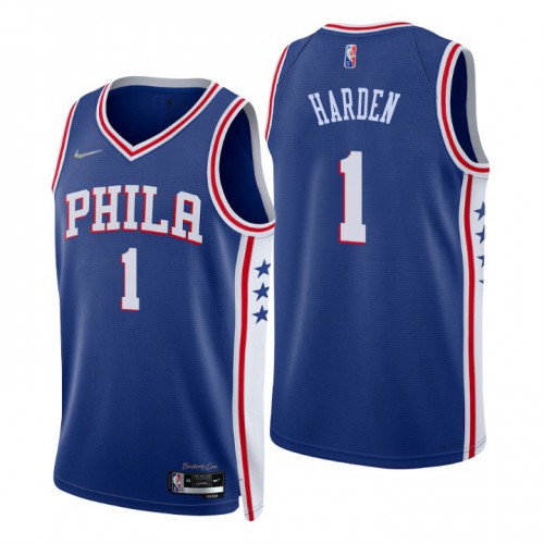 Nike 76ers James Harden #1 Jersey - On Sale Game Day Wear Quality