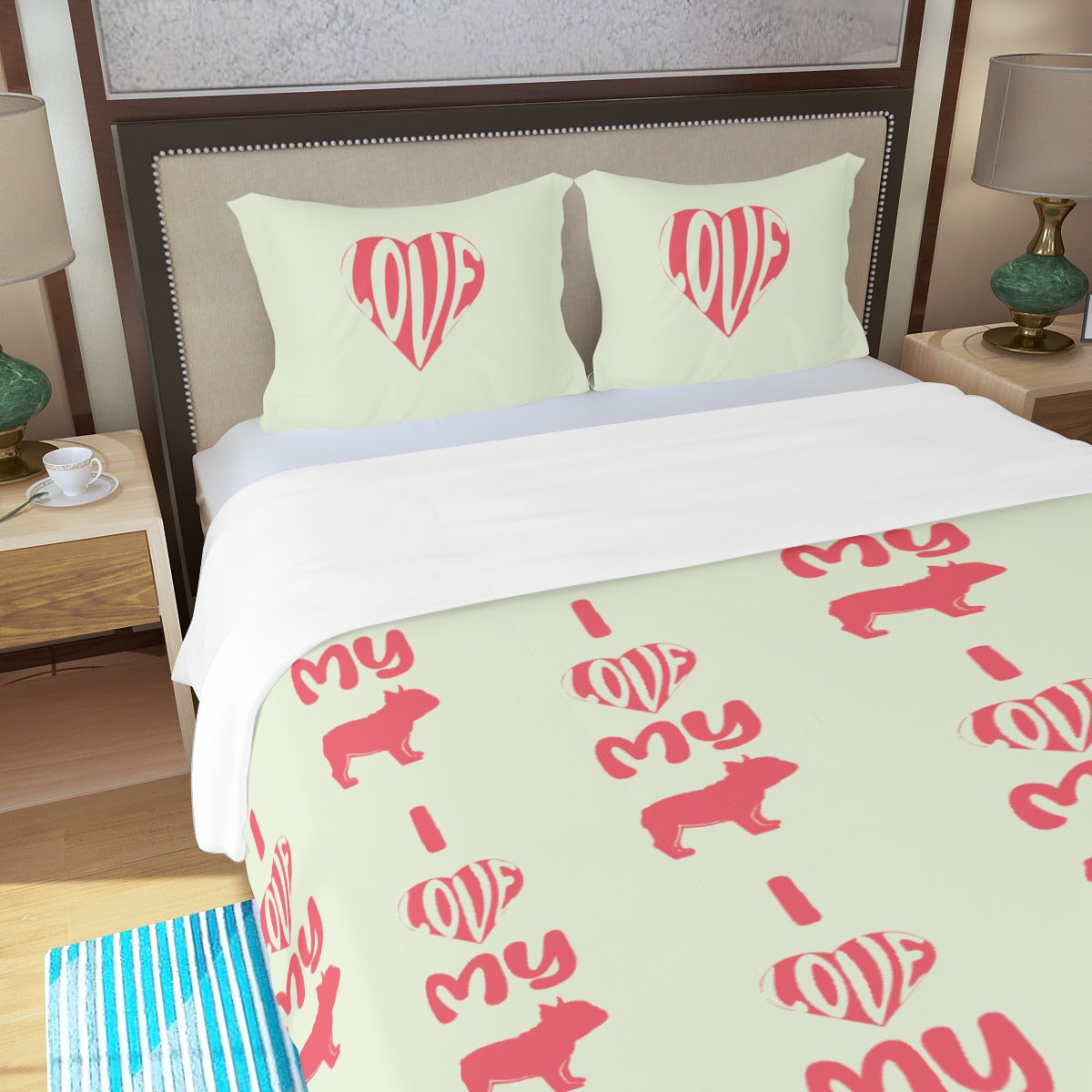 French Bulldog Milo Bedding Set Cute Frenchie Essential