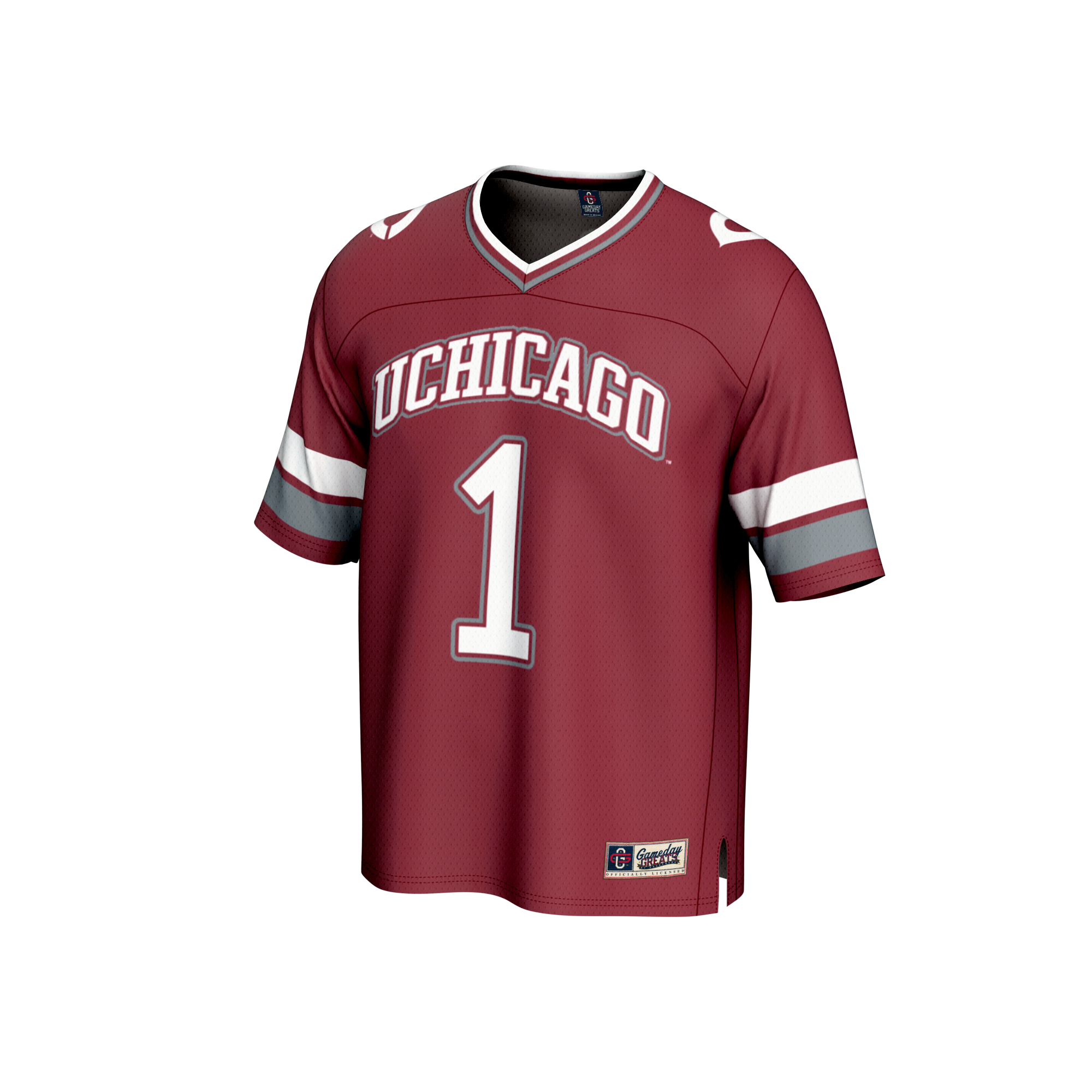 [DDG] UChicago Maroons GameDay Greats Youth Lightweight Collegiate Football Fashion Jersey - Maroon