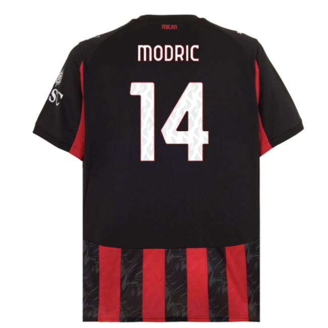 Top-grade 2025-2026 Ac Milan Home Shirt (modric 14) - Supporter Edition