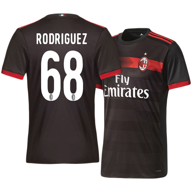 Official AC Milan Third 201718 Ricardo Rodriguez 68 Soccer Jersey
