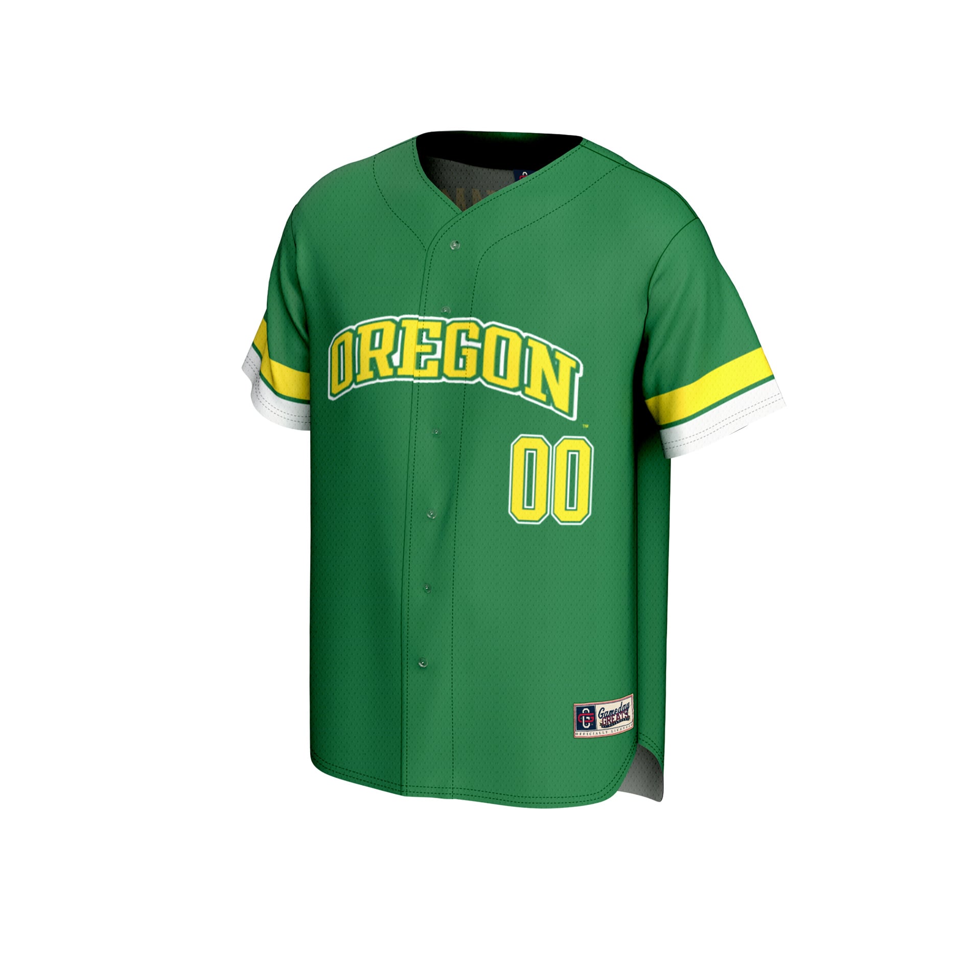 Oregon Ducks GameDay Greats Unisex NIL Pick-A-Player Lightweight Collegiate Baseball Fashion Jersey - Green