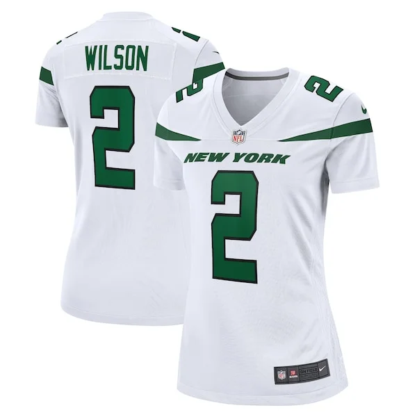 None Zach Wilson  Jersey - White | NFL Player Jersey | NFL Football