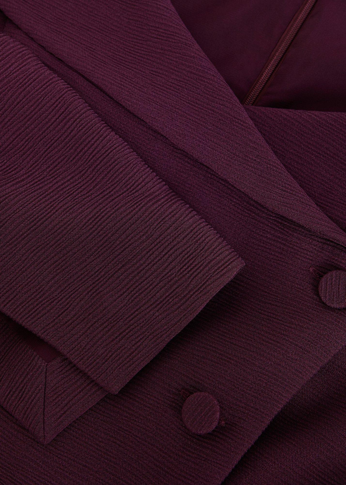 Sienna Burgundy Tux Midi Dress