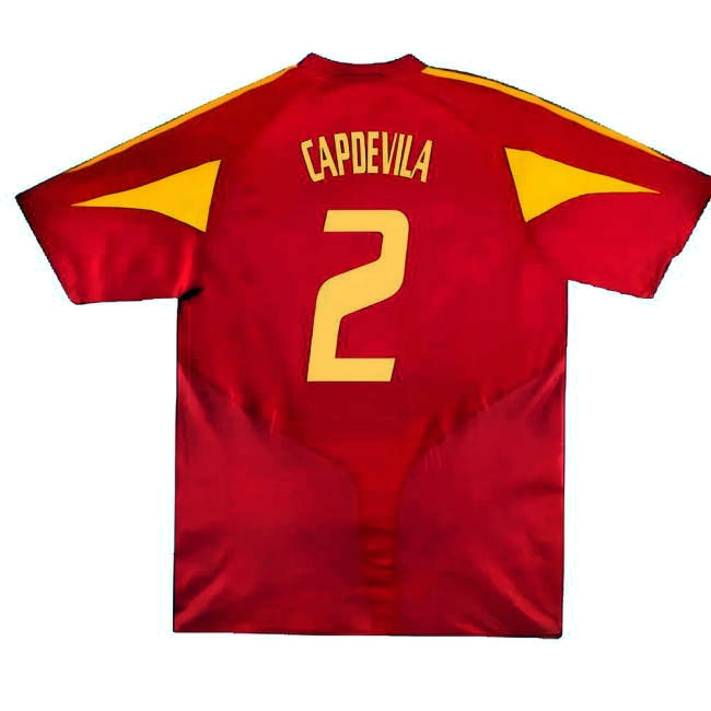 Spain Football Team Collectible Home Unique Shirt (Capdevila 2)