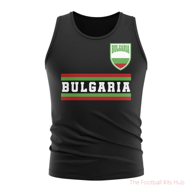 Bulgaria Core Football Country Sleeveless Tee (Black)