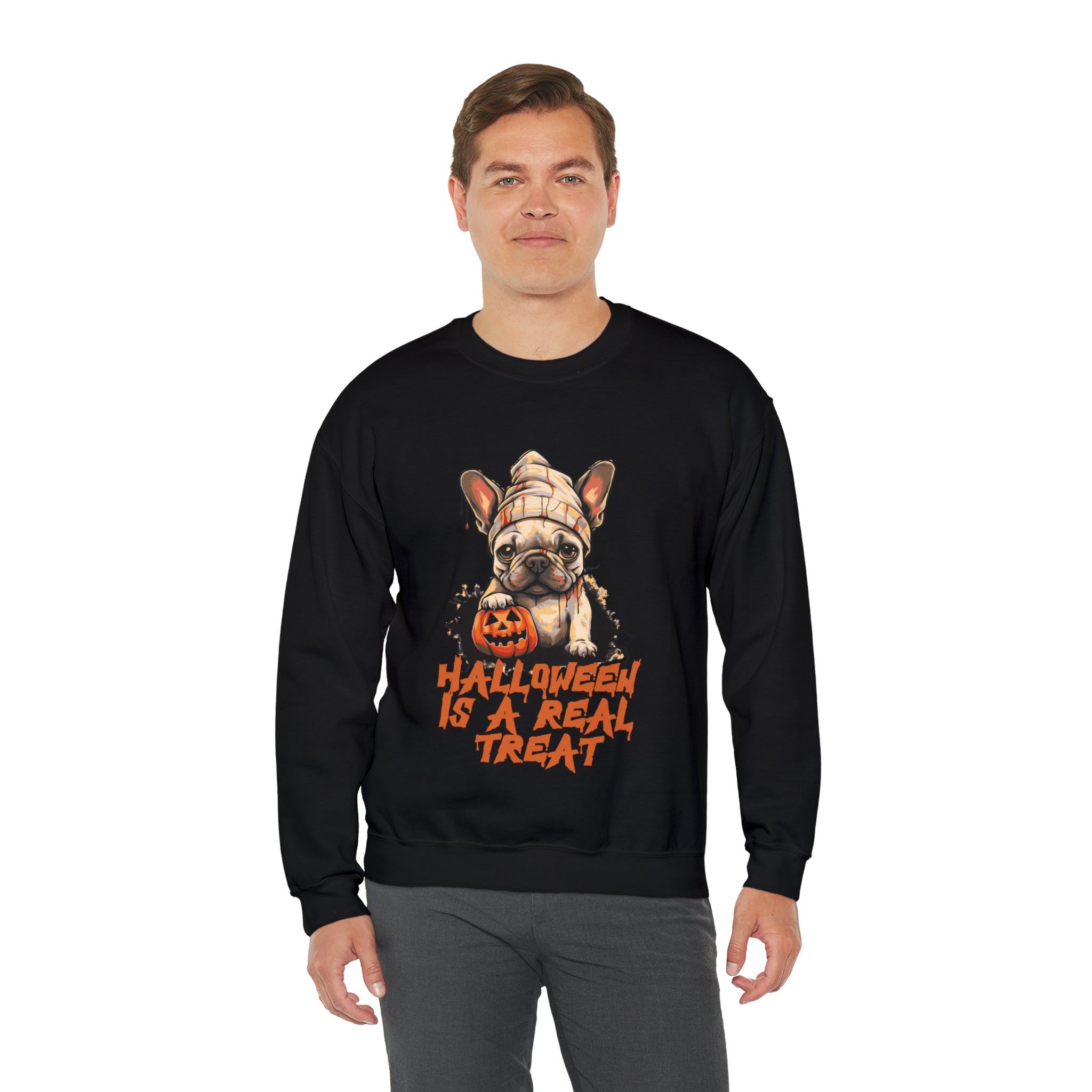 Real - Casual Treat Halloween Unisex Sweatshirt Everyday Use