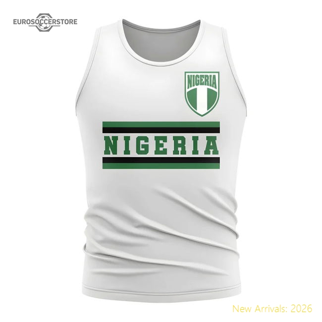 Elite African Champions Core Football Country Sleeveless Tee (white)