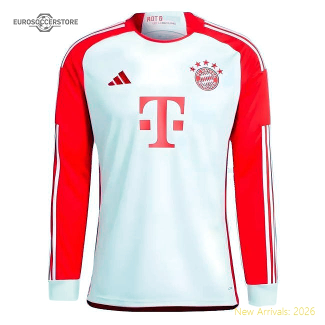 Popular 2023-2024 Bayern Munich Long Sleeve Home Shirt (Muller 25)