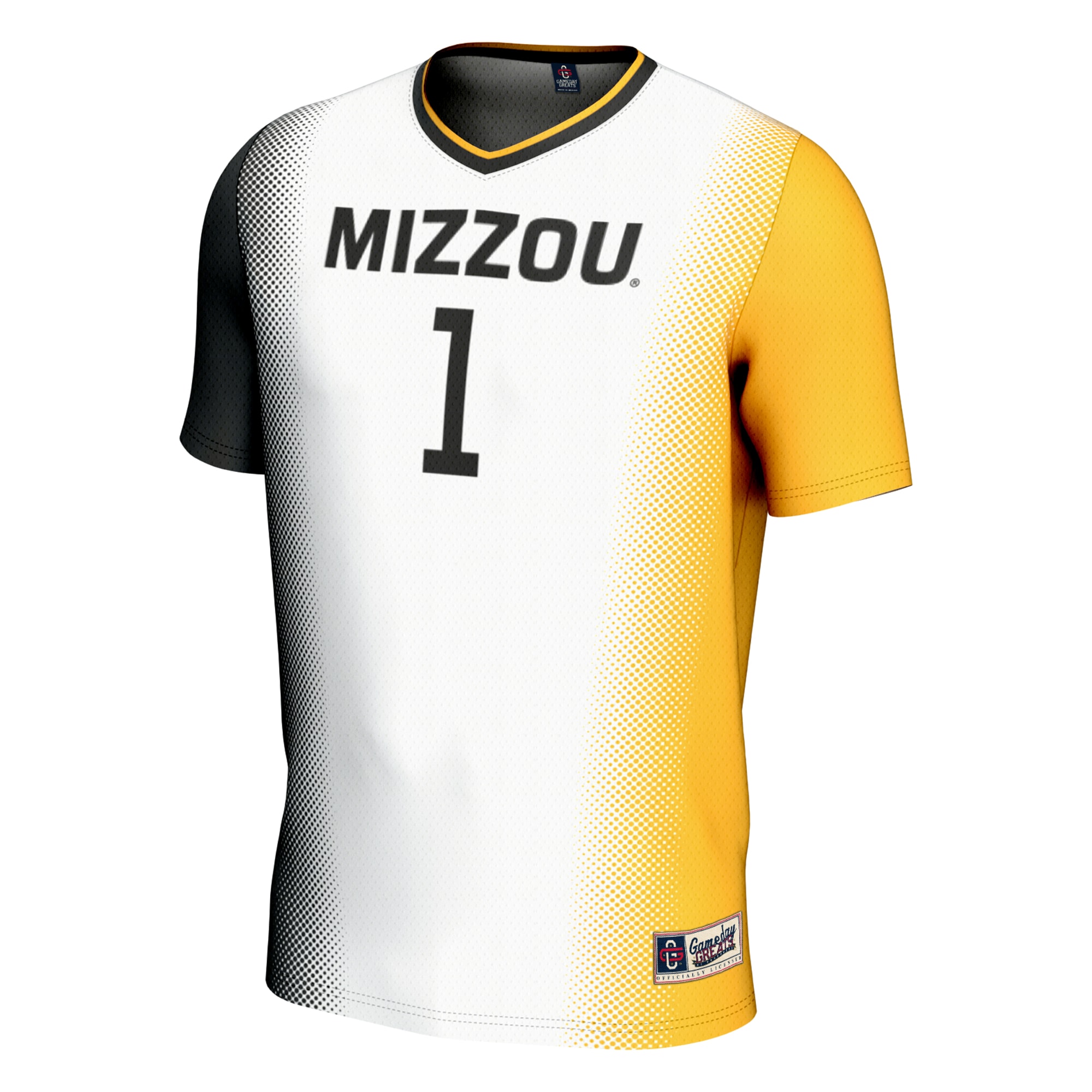 [LK] Missouri Tigers GameDay Greats Unisex Lightweight Women's Soccer Jersey - White