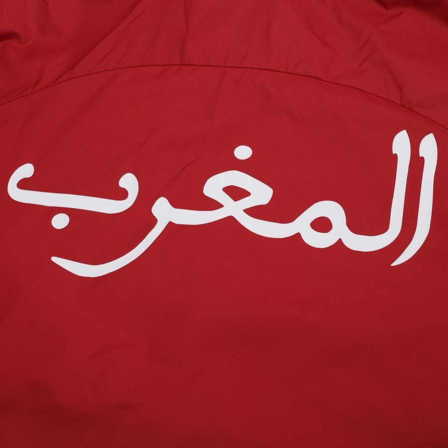 Morocco Jacket Pre Match Woven Anthem Africa Cup of Nations 2025 - Intense Red/Archive Green