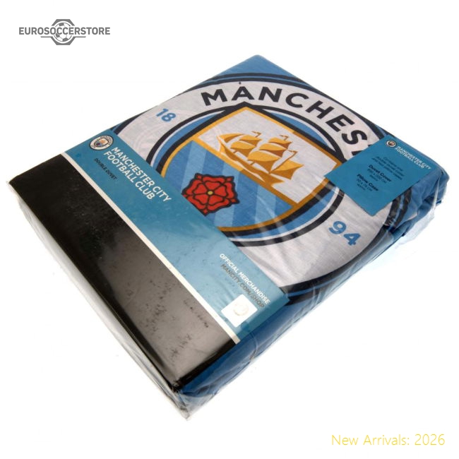 City Manchester Fc Pulse Double Duvet Set 2025-2026 Season Collection