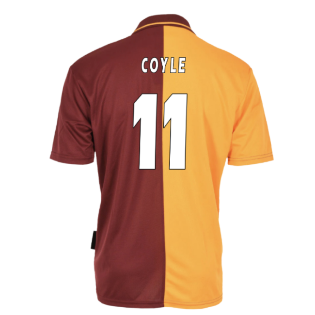 1996-1998 Home Club Kit Motherwell Retro Coyle 11 Supporter Version