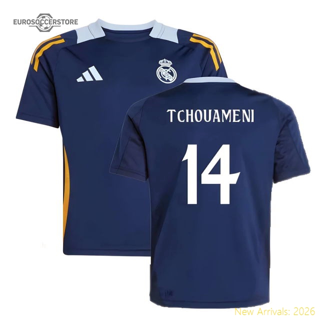Authentic 2024-2025 Real Madrid Training Jersey (Navy) - Kids (Tchouameni