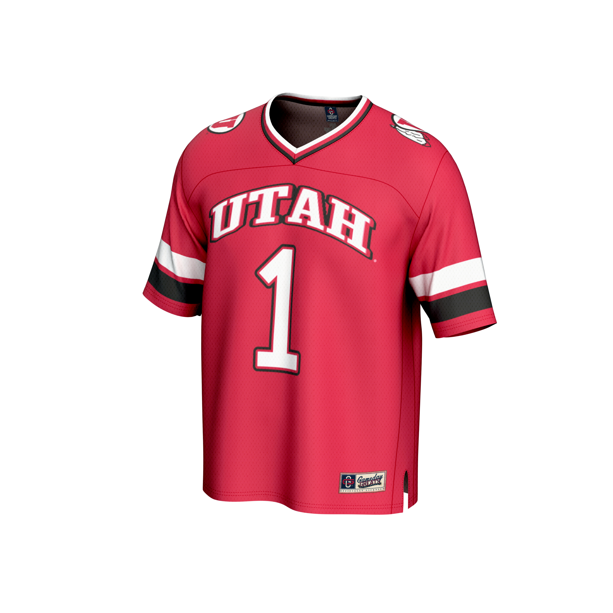 #1 Utah Utes GameDay Greats Lightweight Collegiate Football Fashion 2026 Season Football Jersey - Red