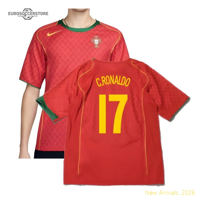 Portugal 2004 Reissue Home Shirt (C.Ronaldo 17)