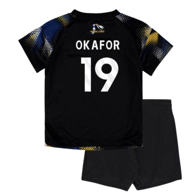 2025-2026 Leeds United Third Baby Kit Okafor 19 In Multiple Youth Sizes