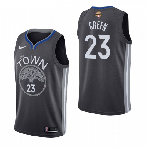 Black Nike Draymond Green #23 Warriors Jersey - High-Quality Polyester