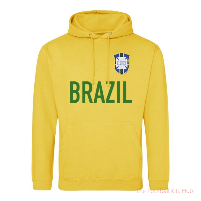 Brazil National Team Text Hoody (Yellow)
