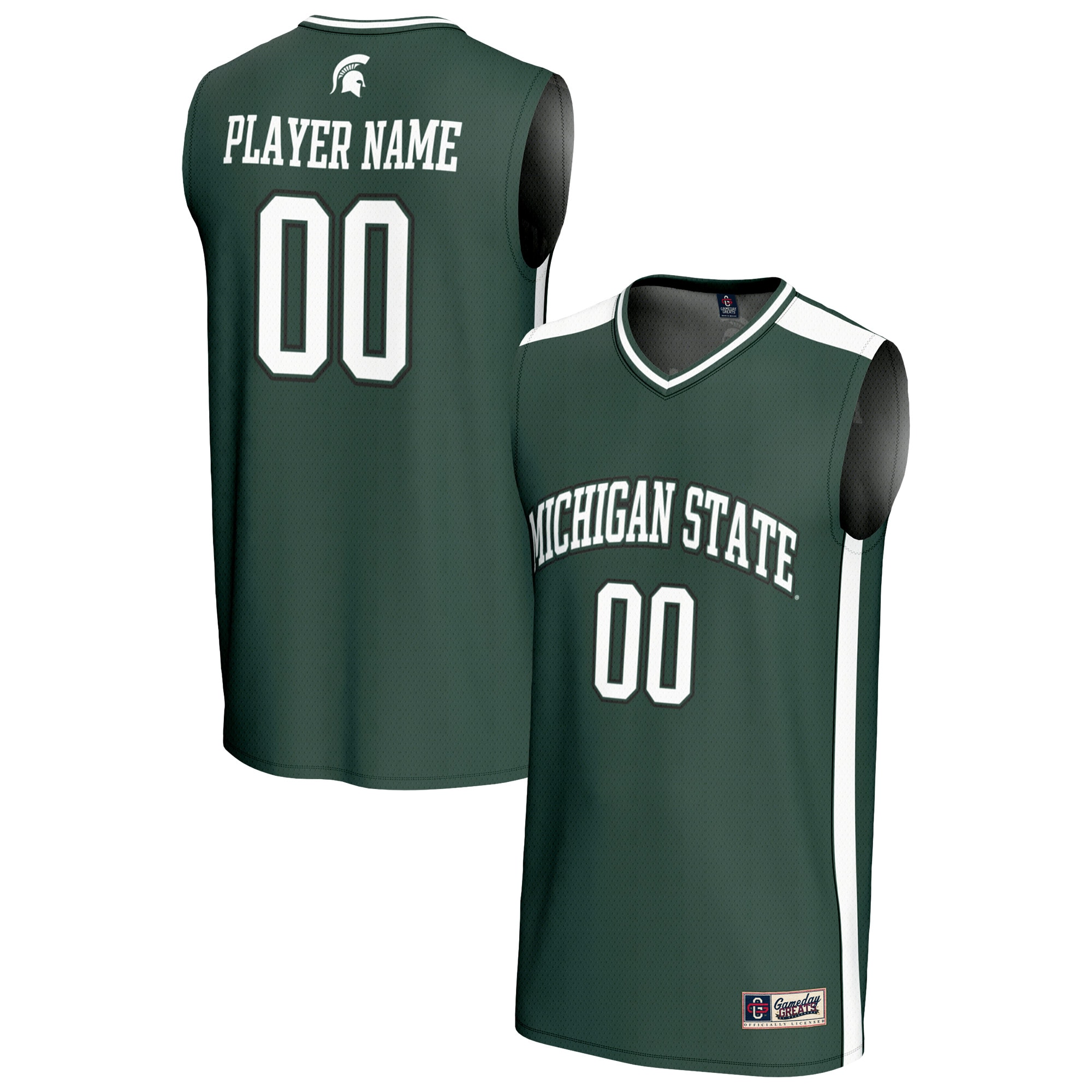 [DDG] Michigan State Spartans GameDay Greats NIL Pick-A-Player Lightweight Women's Basketball Fashion Jersey - Green