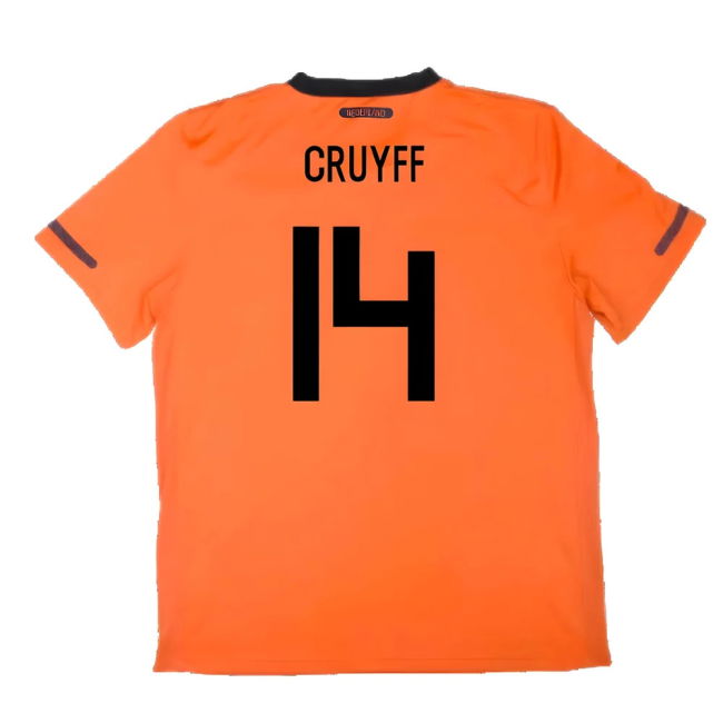 Holland 2010-11 Home Shirt ((Excellent) S) (Cruyff 14) Holland