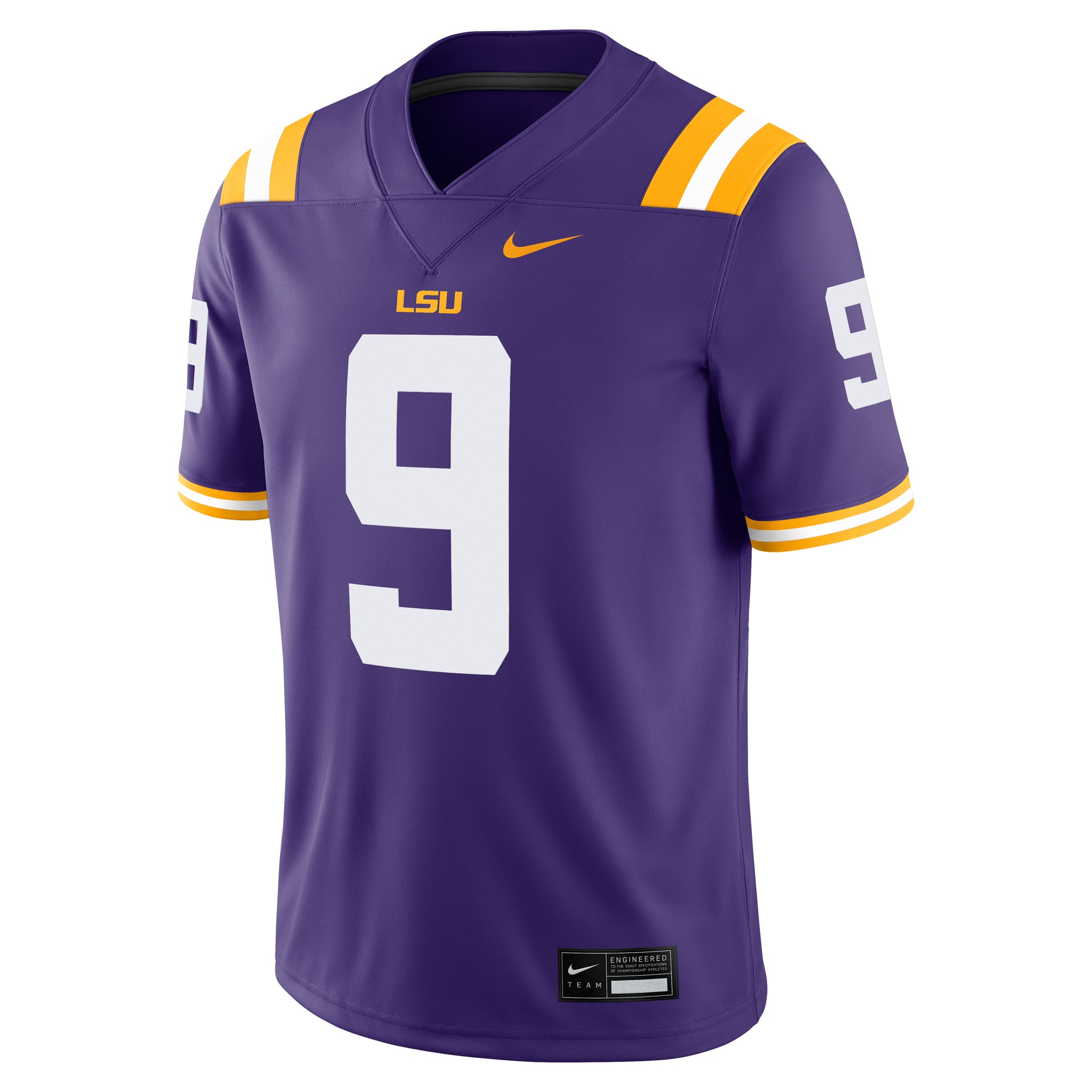 Men's Joe Burrow Purple LSU Tigers 
