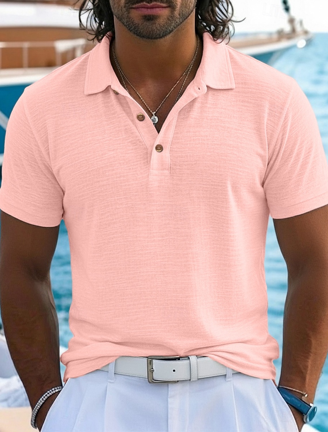Men's Tee Top Linen T-Shirt Long Sleeve V Neck Summer Spring Spring & Summer Solid Color Plain Textured Daily Casual Street Style Plain Casual Outdoor Street Blue Lake blue Black Top Tee for Men