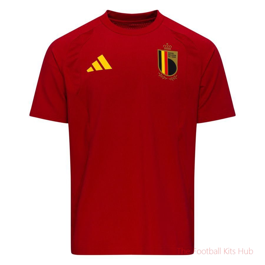 Belgium T-Shirt Tiro 26 Travel World Cup 2026 - Team Power Red