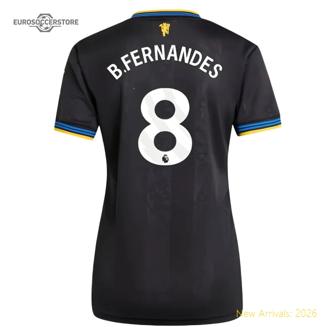 2025-2026 Man Utd Third Top (Womens) (B.Fernandes 8) For Premier