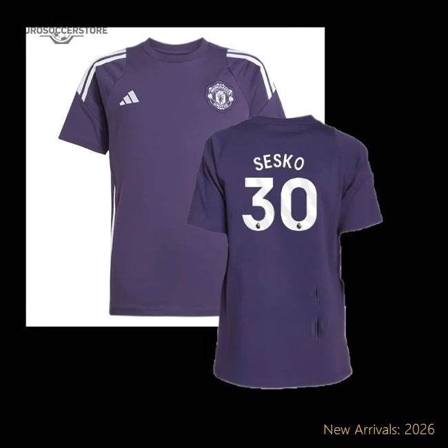 Non-toxic Kids Man Utd Sesko Jersey 2025-2026 Machine-washable