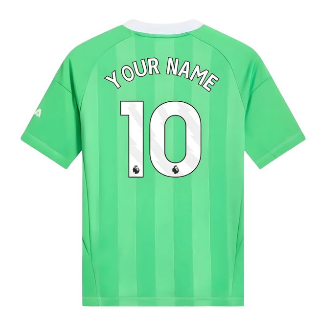2025-2026 Arsenal Third Goalkeeper Shirt (Green) - Kids (Your Name)