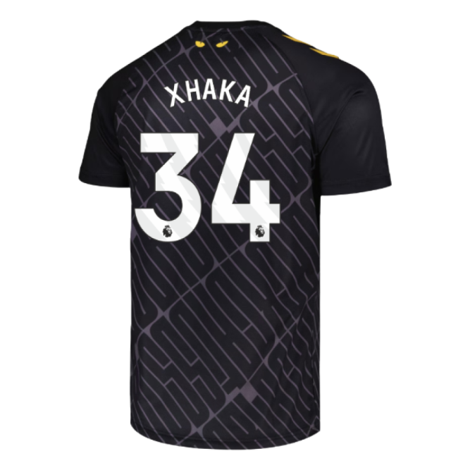 2025-2026 Sunderland Third Pre Match Shirt (Black) (Xhaka 34)