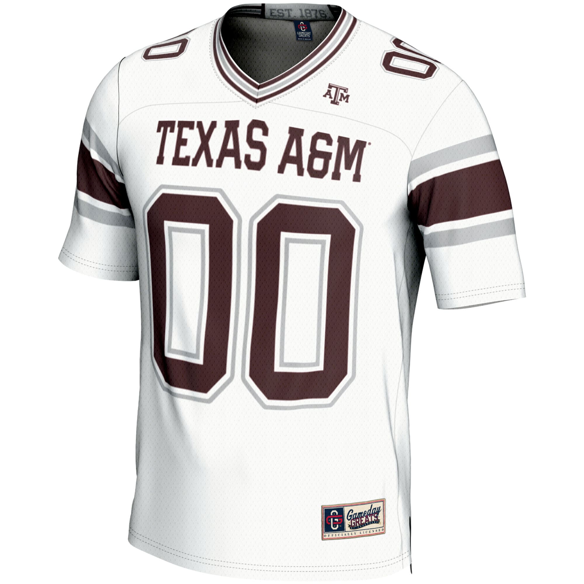 [DDG] Texas A&M Aggies GameDay Greats Youth NIL Pick-A-Player Football Jersey - White