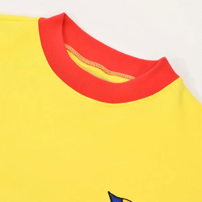 Romania 1960S Retro Football Shirt Oranje Authentic Netherlands