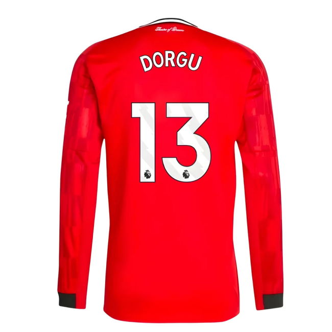 Breathable Fabric 2025-2026 Home Official Shirt Dorgu 13 Adults #64564