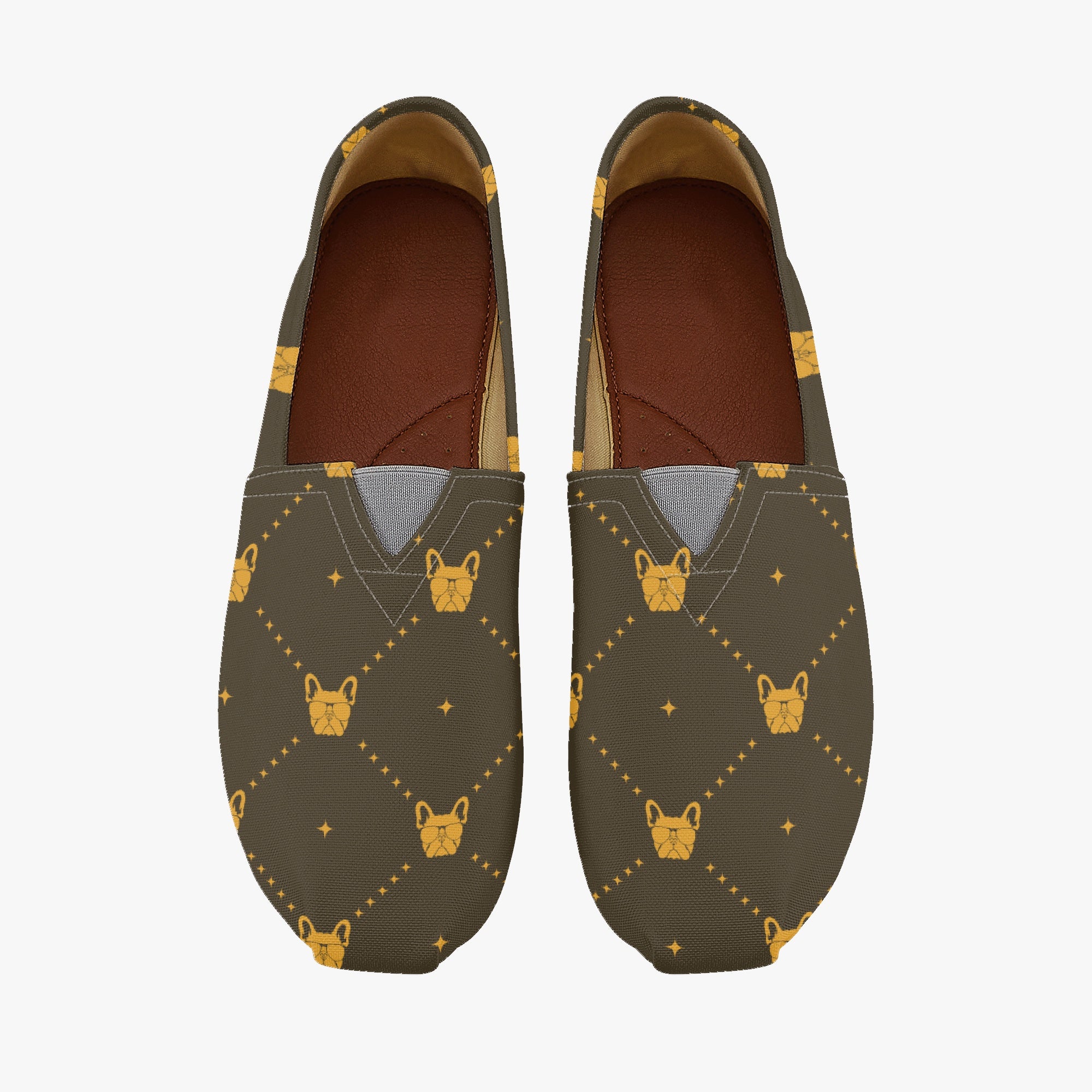 Cannoli - Dog Owner Casual Canvas Shoes For Frenchie Fans