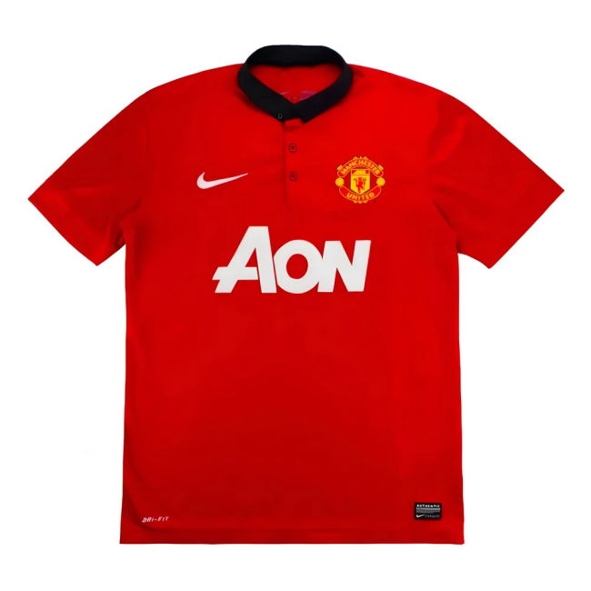 2013-14 Man Utd vintage Home Football Shirt | genuine
