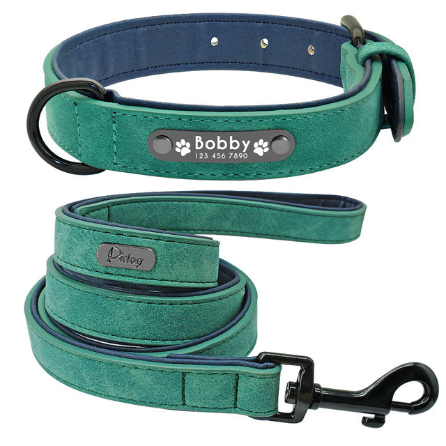 Vet-Approved Personalised Collar With Leash for Short-Nosed Breeds