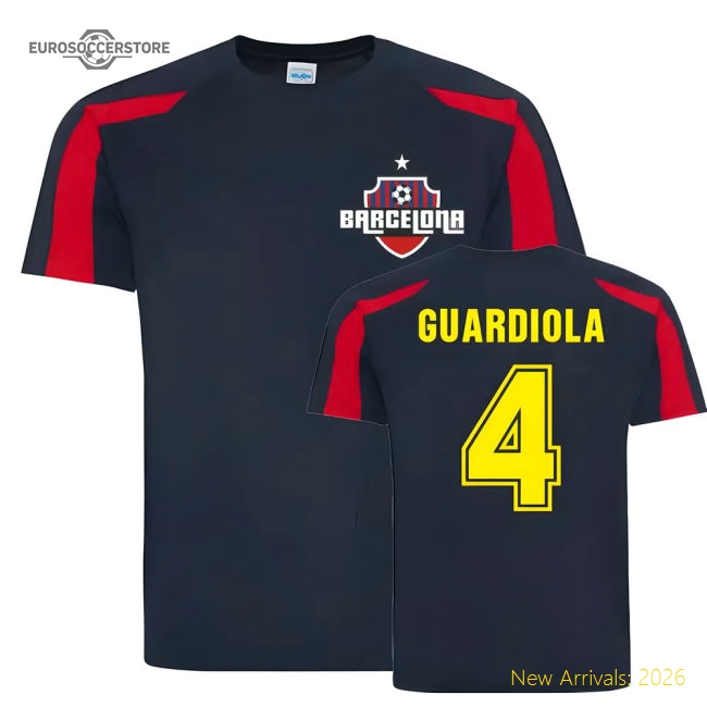Exceptional Pep Guardiola Blaugrana Sports Training Jersey (navy)