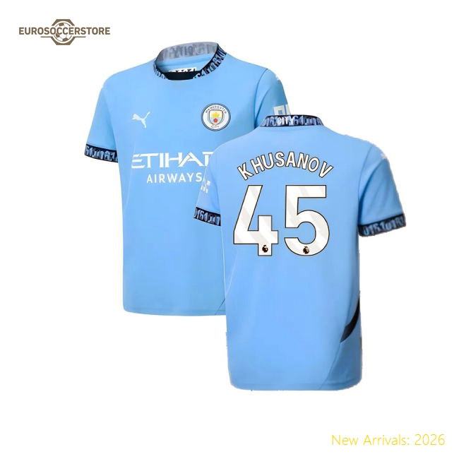 2024-2025 Man City High-quality Jersey Khusanov Kids-safe Technology