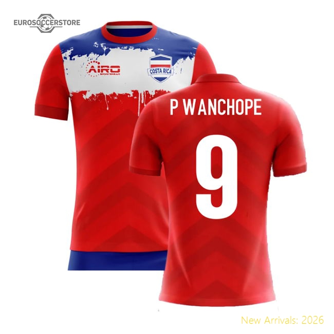 2025-2026 Costa Rica Airo Concept First Jersey (p Wanchope 9)