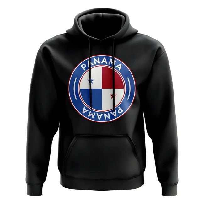 Fan-Favorite Panama Football Badge Hoodie (Black) Collector'S-Item