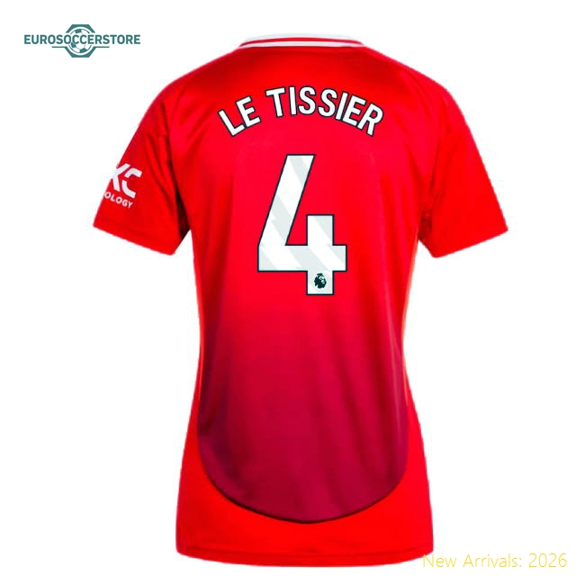 Man Utd Womens Le Tissier Refined Jersey Advanced Textile Stretchy