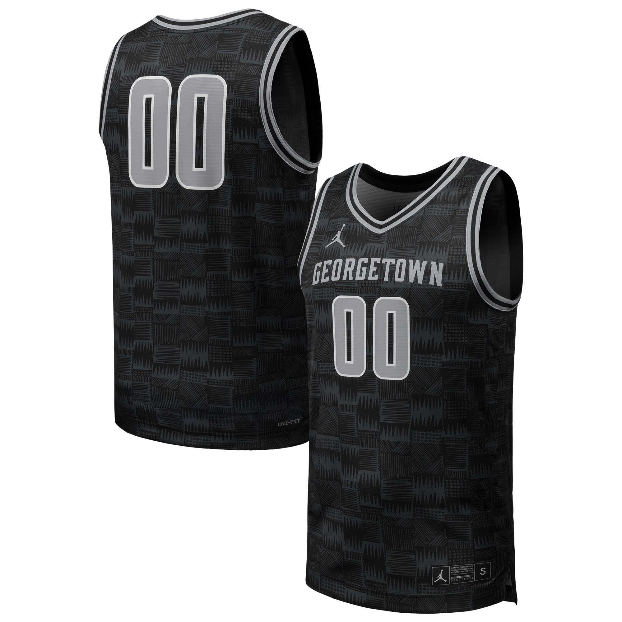 [NJP] Youth Georgetown Hoyas Replica Basketball Jersey - Black