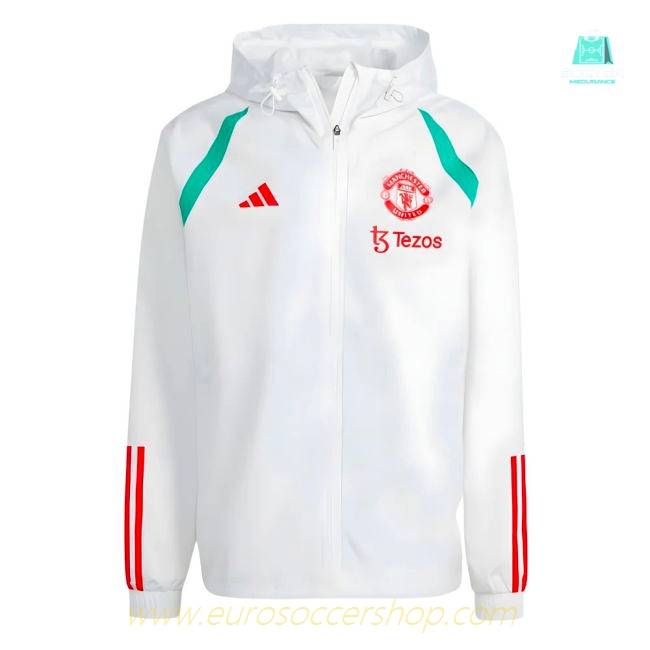 2023-2024 Man Utd Allweather Jacket (White)