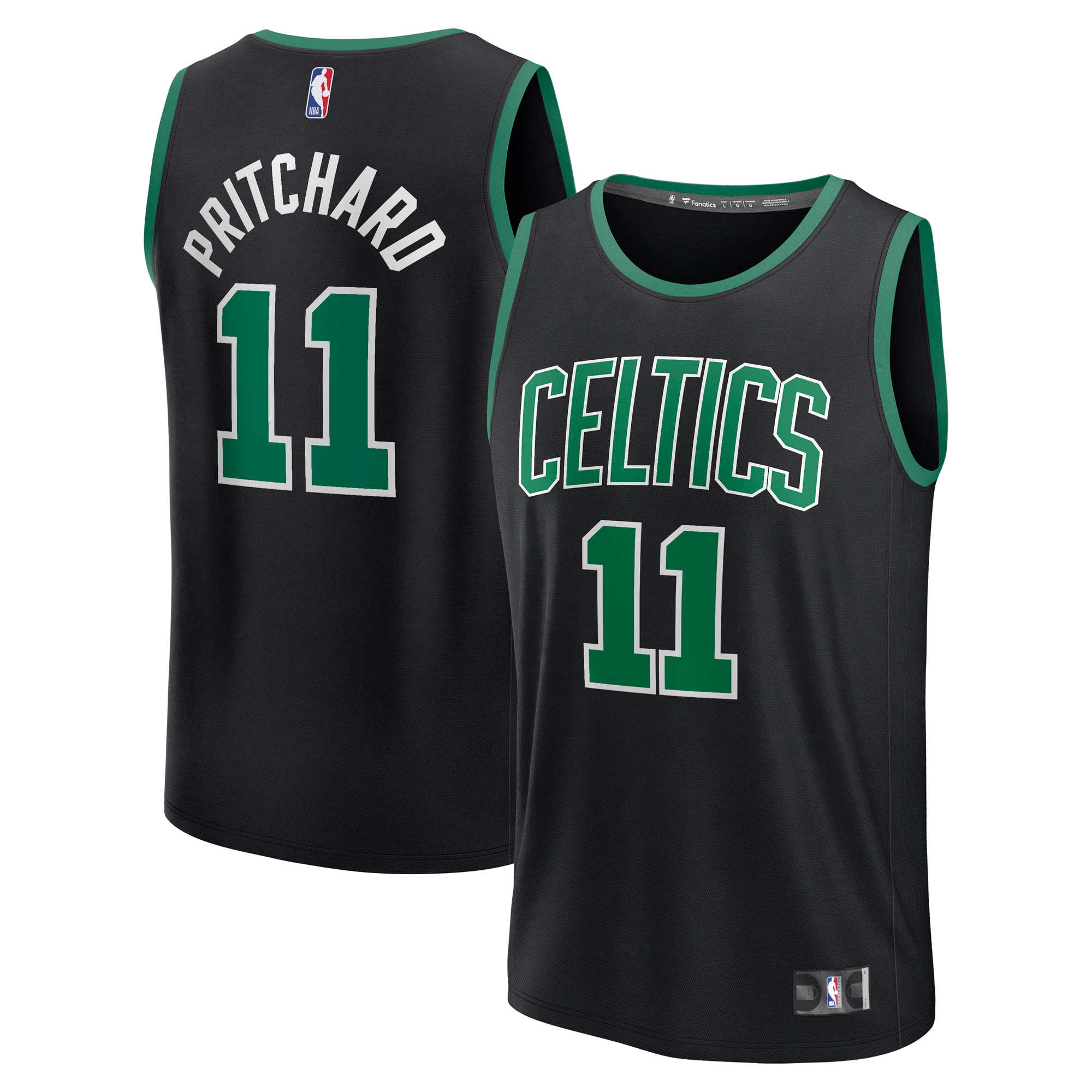 [SJH] Women's Payton Pritchard Boston Celtics Fast Break Replica Player Jersey - Statement Edition - Black