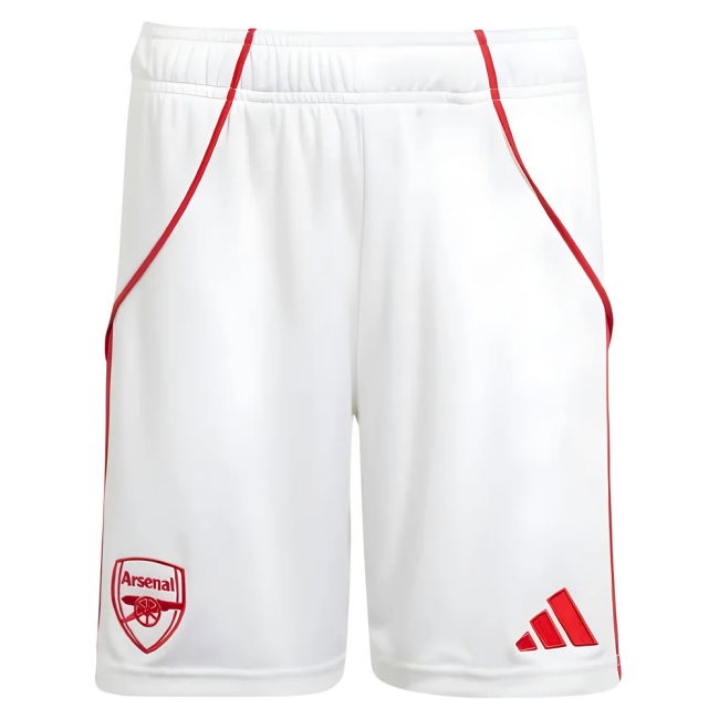 2025-2026 Arsenal Home Shorts (White) - Kids