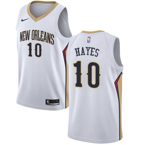 Nike New Orleans Pelicans #10 Jaxson Hayes White NBA Swingman Association Edition Jersey Mens