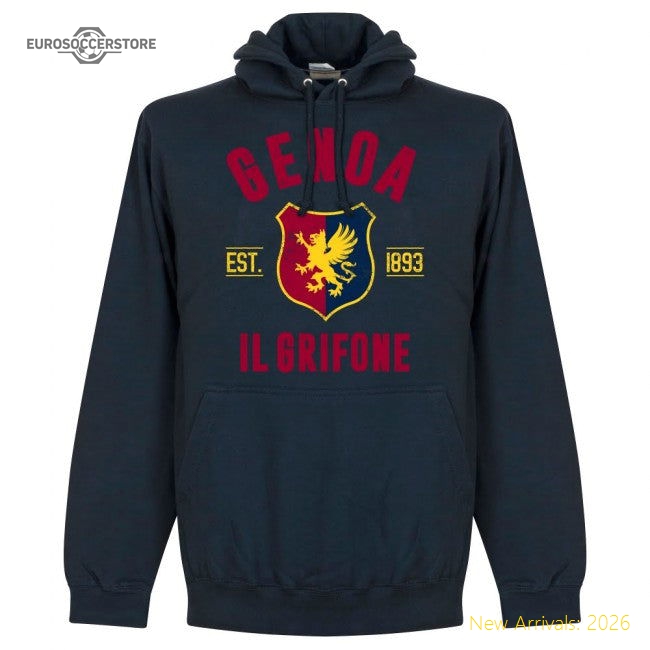 Trending Top-Quality Genoa Established Hoodie - Navy